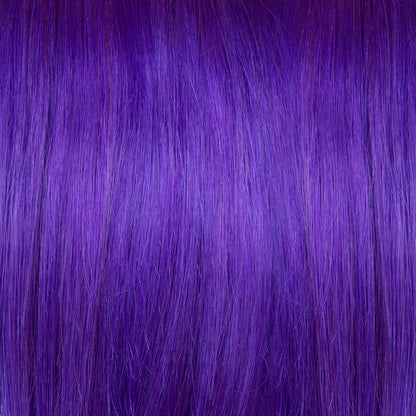Purple semi permanent hair dye swatch - Electric Amethyst vibrant purple violet Manic Panic