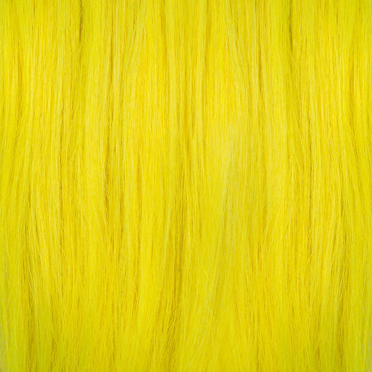 Neon yellow hair dye swatch - Electric Banana ultra bright fluorescent by Manic Panic