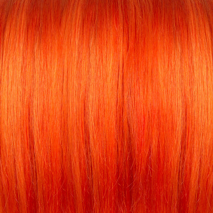 Orange semi permanent hair dye swatch - Electric Tiger Lily vibrant orange Manic Panic