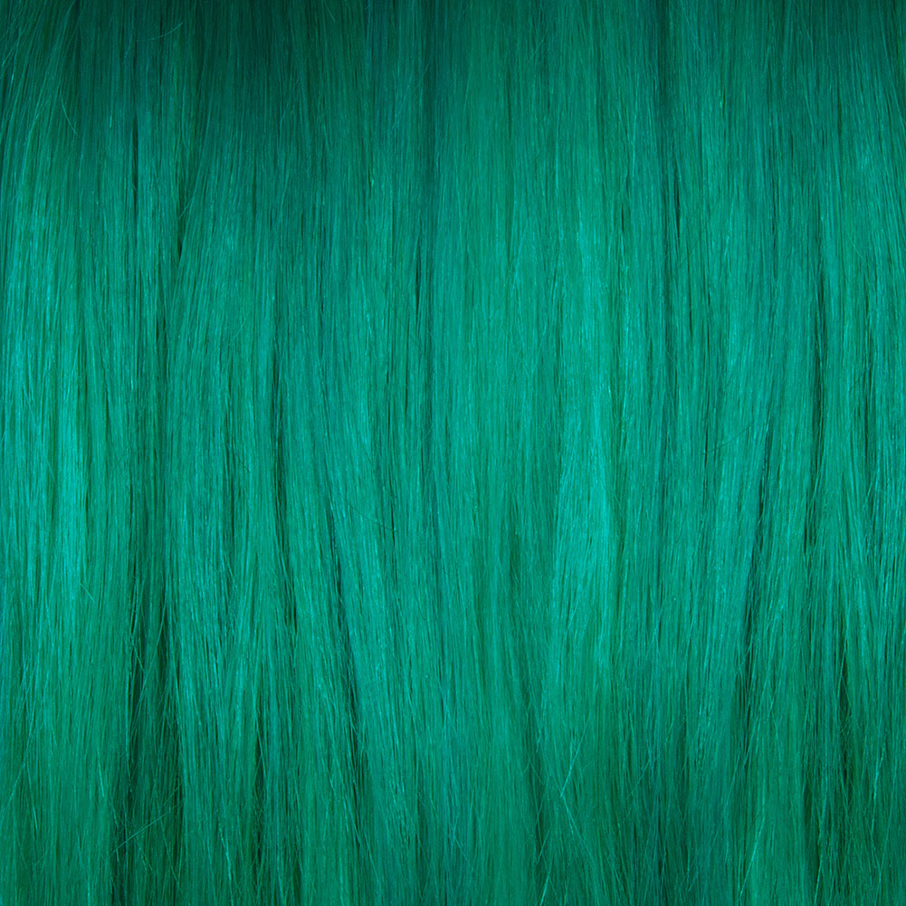 Blue semi permanent hair dye swatch - Mermaid vibrant ocean teal by Manic Panic