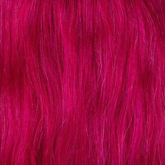 Bright pink semi permanent hair dye swatch - Pink Warrior vibrant hot pink Manic Panic