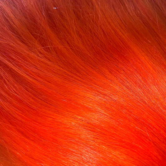 Orange semi permanent hair dye swatch - Psychedelic Sunset vibrant orange by Manic Panic