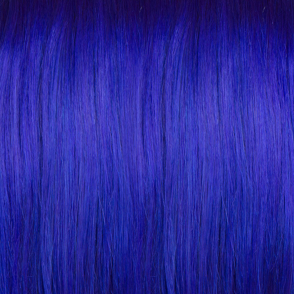 Blue purple semi permanent hair dye swatch - Ultra Violet Blue deep violet Manic Panic