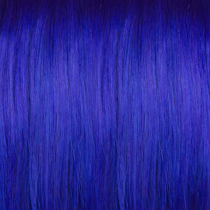 Blue purple semi permanent hair dye swatch - Ultra Violet Blue deep violet Manic Panic