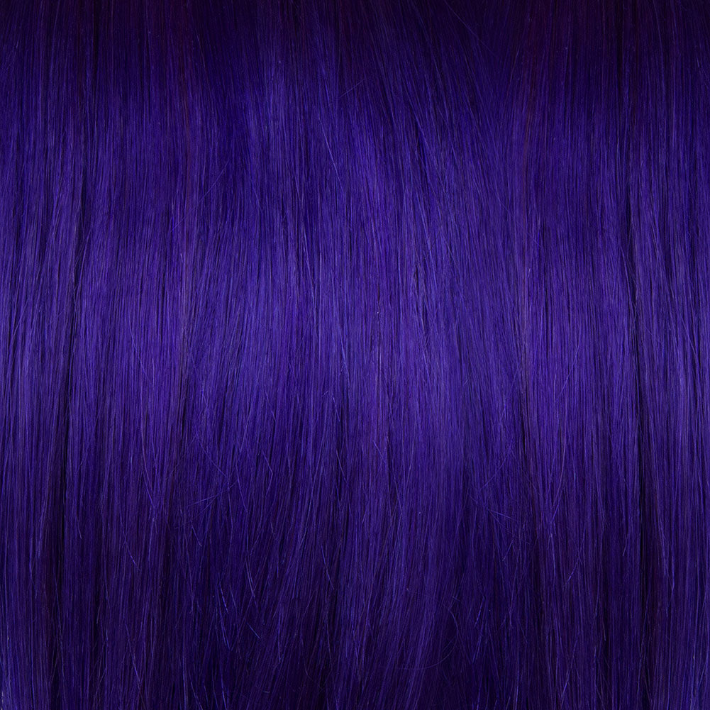 Purple semi permanent hair dye swatch - Violet Night deep dark purple violet Manic Panic