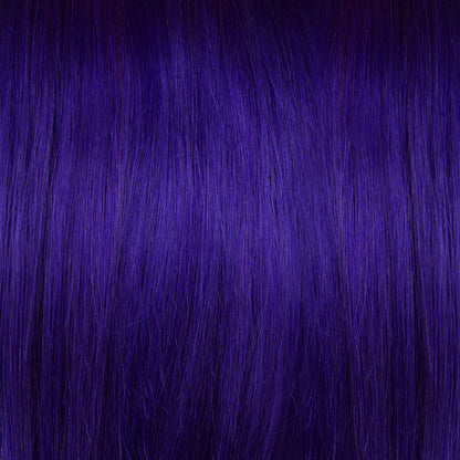 Purple semi permanent hair dye swatch - Violet Night deep dark purple violet Manic Panic