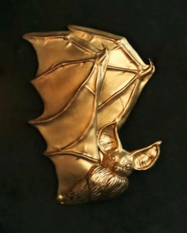 Mayhem Made right facing bat wall hanging in gold