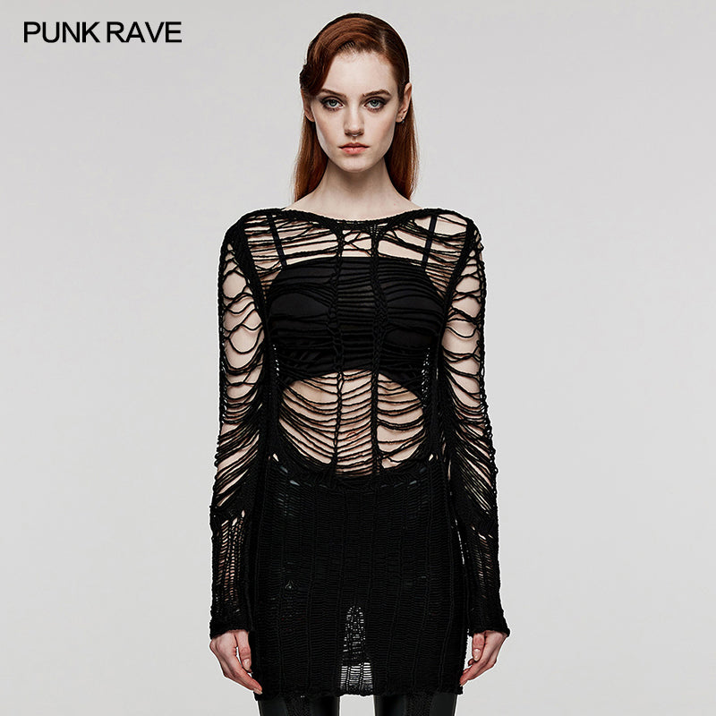 Punk Rave Milani Distressed Jumper - Kate's Clothing