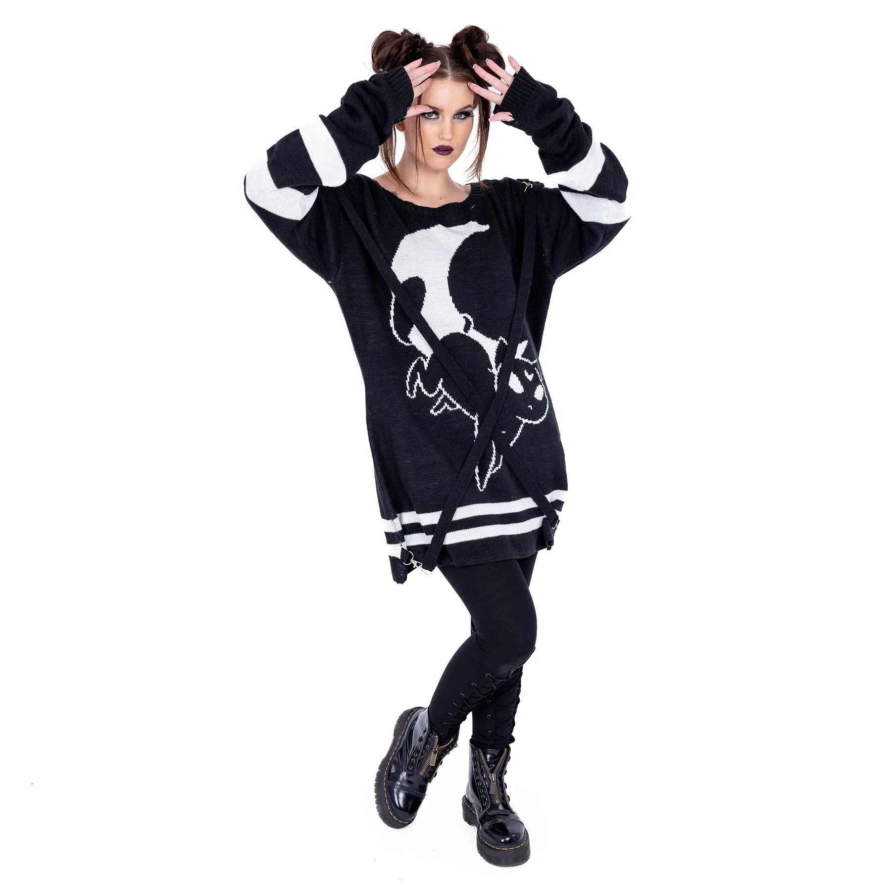 Heartless Moon Cats Jumper - Kate's Clothing