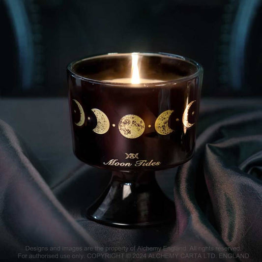 Alchemy Moon Tides Scented Glass Candle Jar - Kate's Clothing