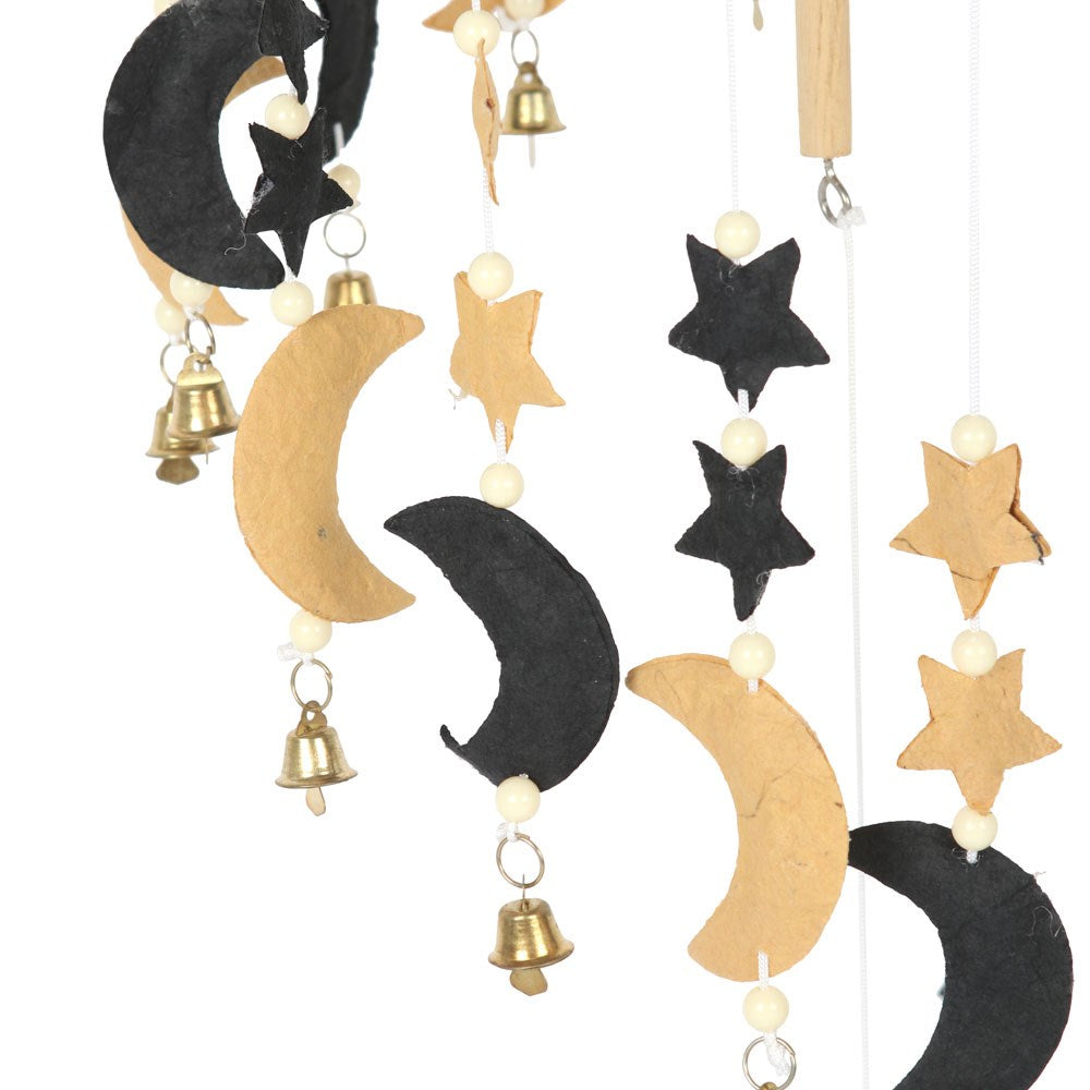 Gothic Gifts Moon & Stars Hanging Mobile - Kate's Clothing