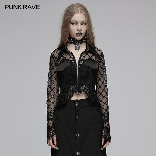 Punk Rave Moxlan Lace Cardigan - Kate's Clothing