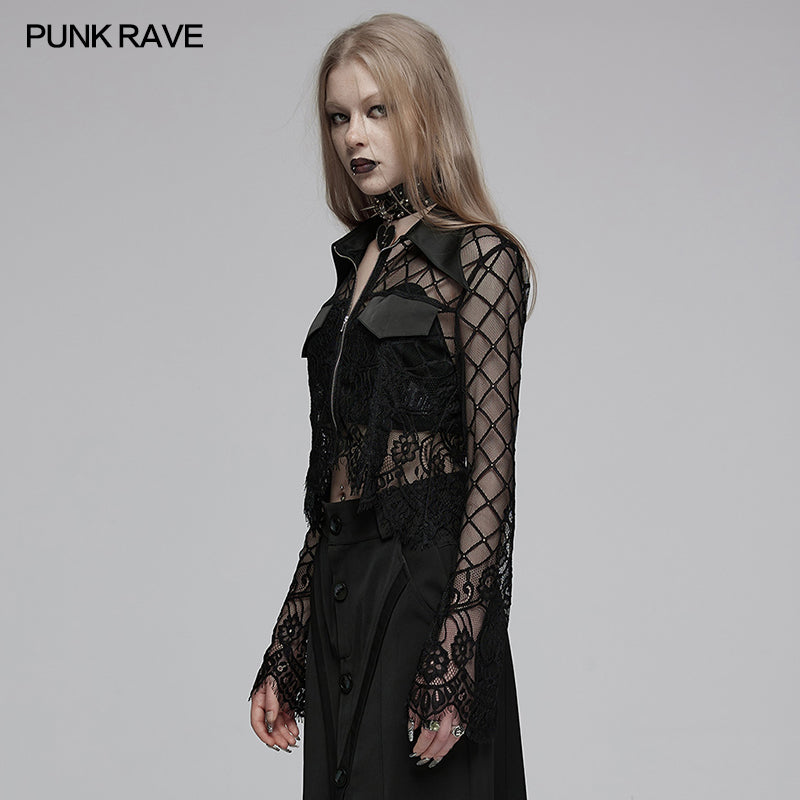 Punk Rave Moxlan Lace Cardigan - Kate's Clothing