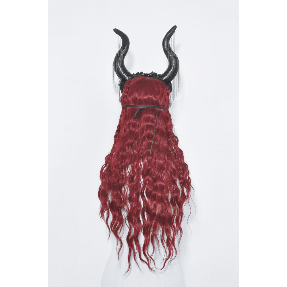 Dark In Love Naida Horned Headband with Face Mask - Kate's Clothing