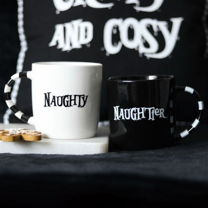 Gothic Gifts Naughty & Naughtier Couples Mug Set - Kate's Clothing