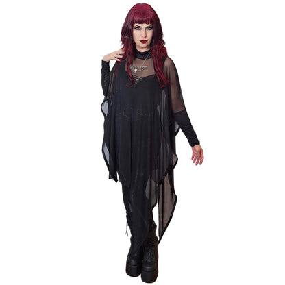 Necessary Evil Anahita Goth Mesh Layer Dress on Kate