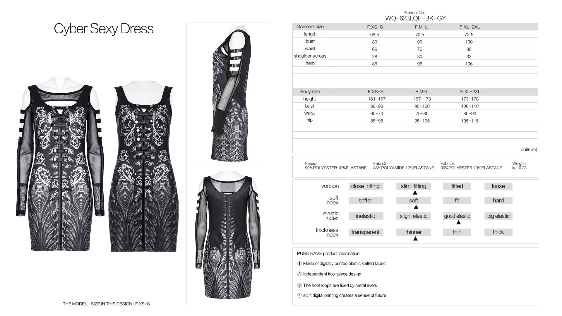 Punk Rave Nefeli Dress - Kate's Clothing