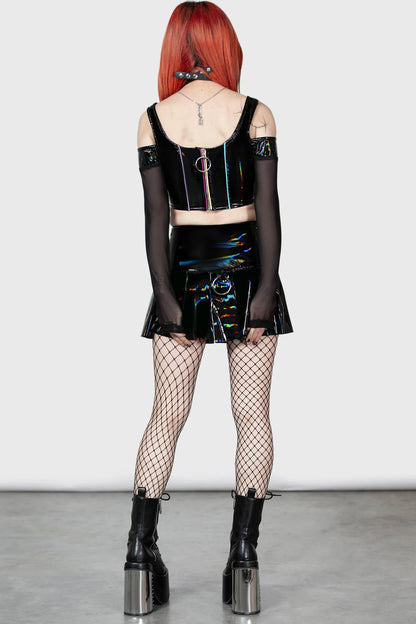Killstar Neon's Ink Stain Skirt - Kate's Clothing