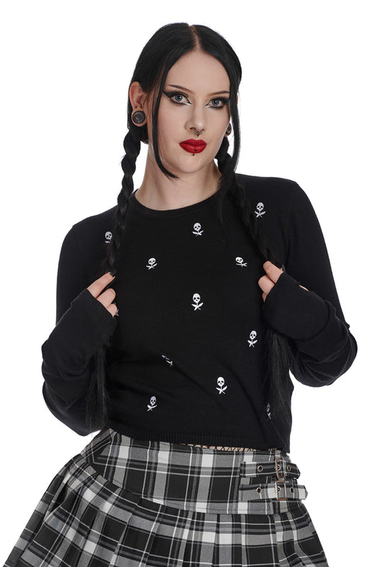 Banned Nevermore Knitted Jumper - Kate's Clothing