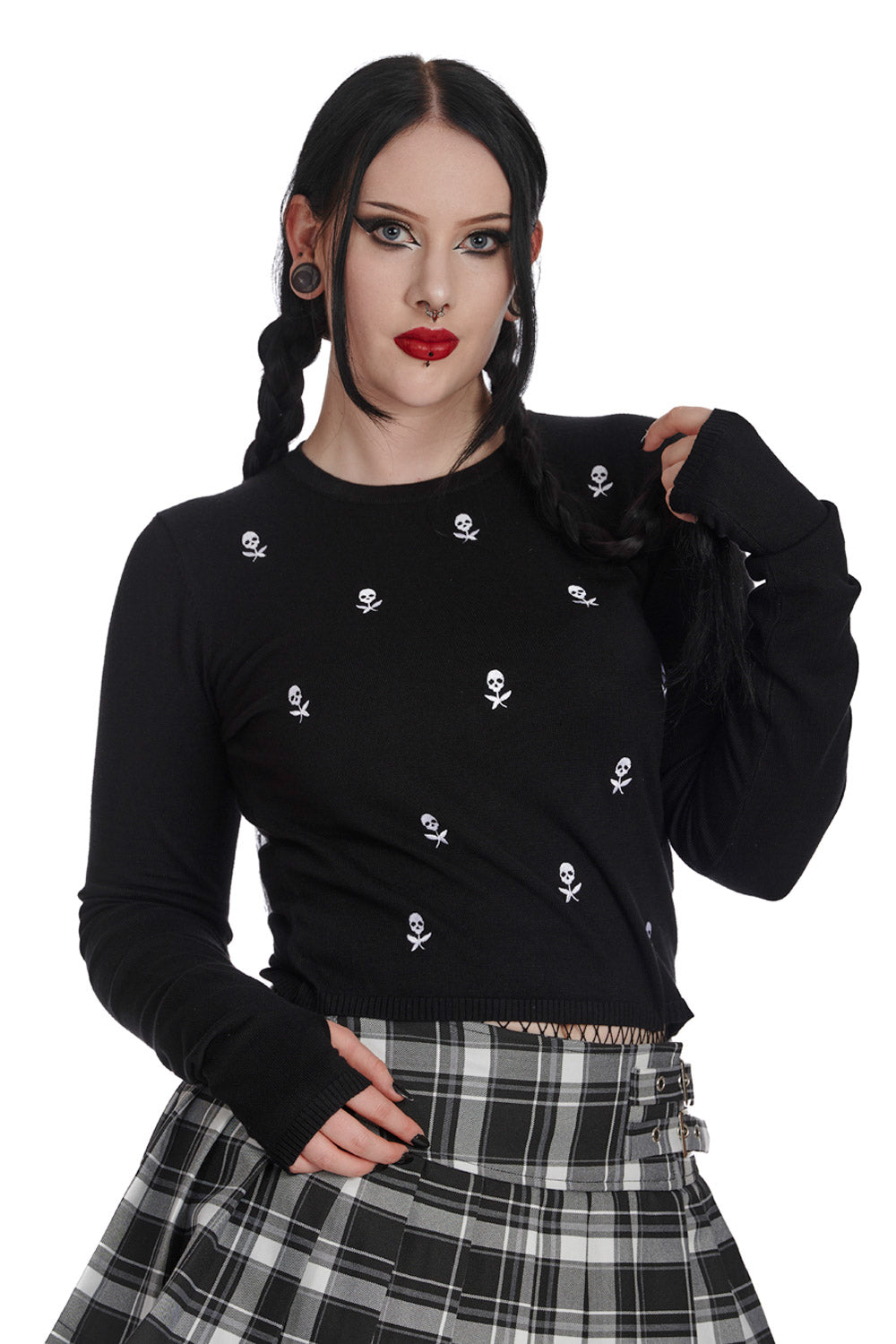 Banned Nevermore Knitted Jumper - Kate's Clothing