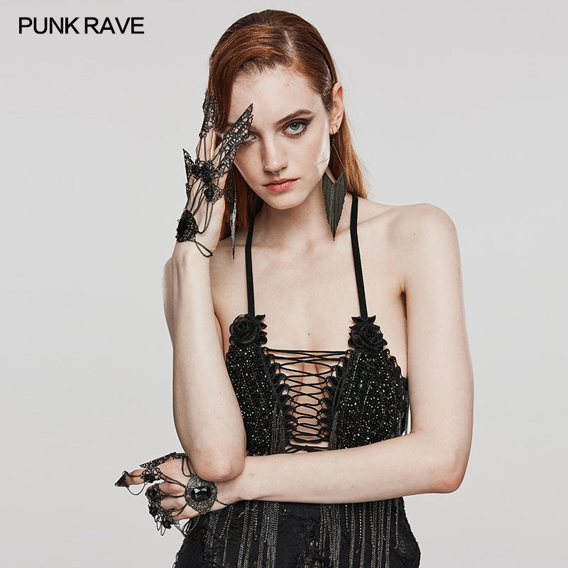 Punk Rave Nixi Finger Bracelet﻿ - Kate's Clothing