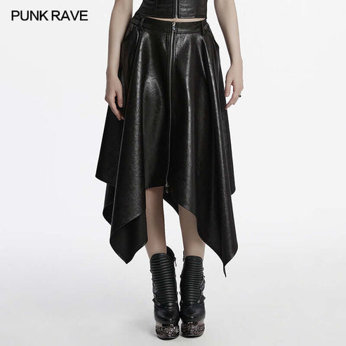 Punk Rave Myra Faux Leather Skirt – Kate's Clothing