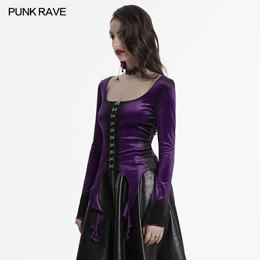 Punk Rave Bronwyn Gradient Printed T-shirt - Kate's Clothing