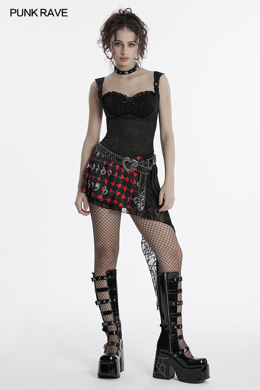Punk Rave Gale Corset Cami - Kate's Clothing