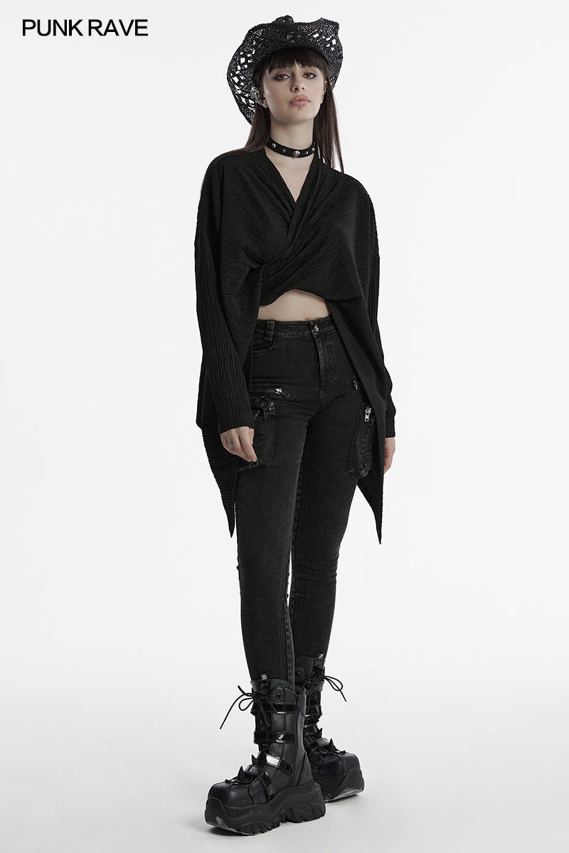 Punk Rave Mavy Punk Minilamist Jacket - Knitted Cardigan