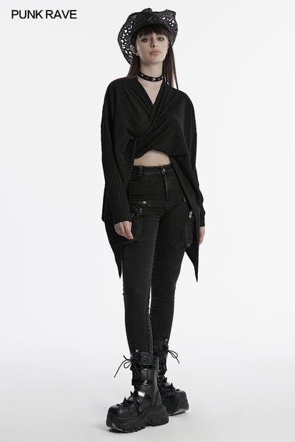 Punk Rave Mavy Punk Minilamist Jacket - Knitted Cardigan