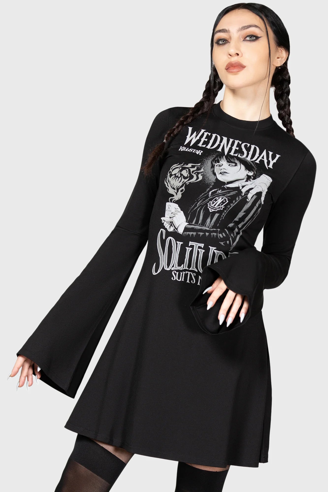 Killstar On Wednesdays Skater Dress - Kate's Clothing