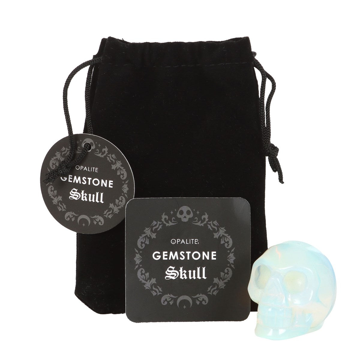 Gothic Gifts Opalite Crystal Skull - Kate's Clothing