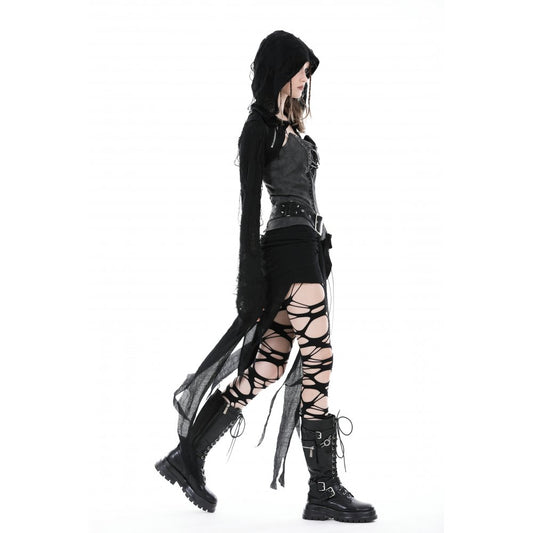 Dark In Love Ostara Hooded Long Sleeved Bolero - Kate's Clothing