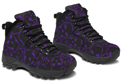 ANTIBrand Tumbling Purple Skulls Walking Boots