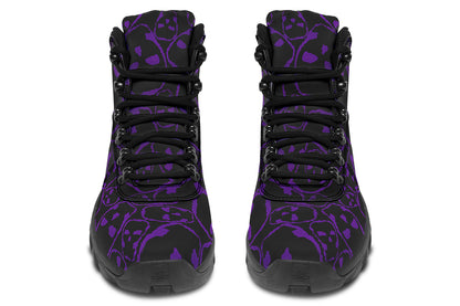 ANTIBrand Tumbling Purple Skulls Walking Boots