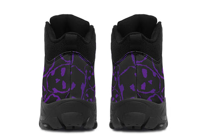 ANTIBrand Tumbling Purple Skulls Walking Boots