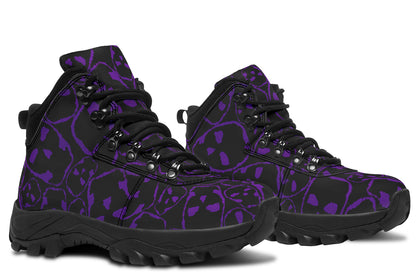 ANTIBrand Tumbling Purple Skulls Walking Boots