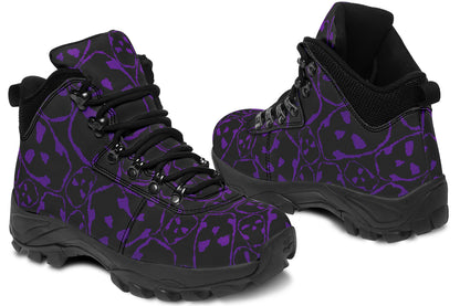 ANTIBrand Tumbling Purple Skulls Walking Boots