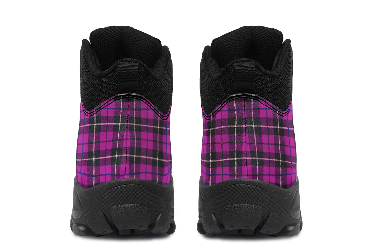 ANTIBrand – Pink Tartan Outdoor Boots
