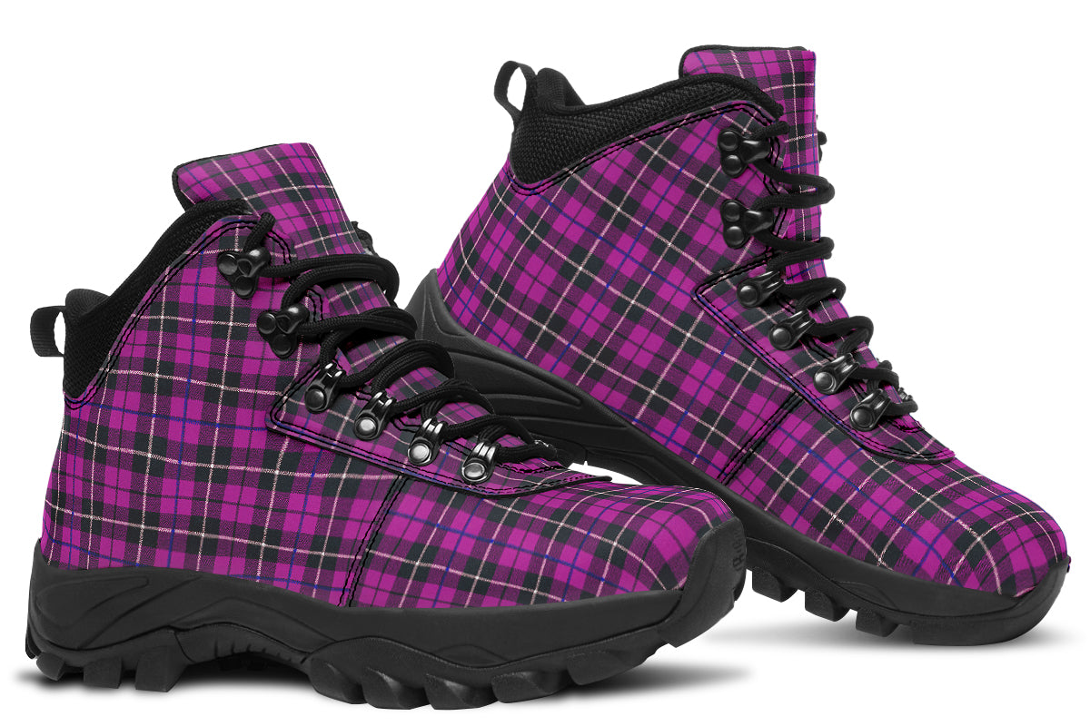 ANTIBrand – Pink Tartan Outdoor Boots