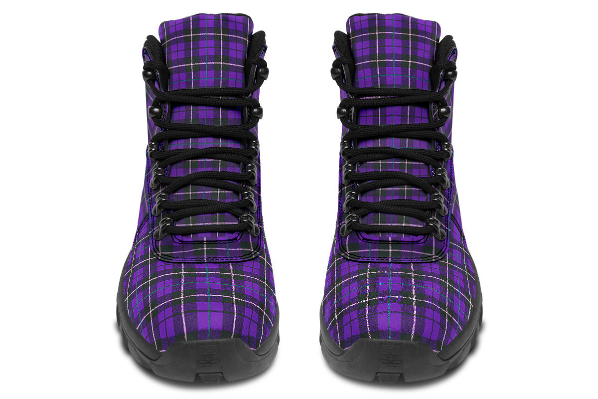 ANTIBrand – Purple Tartan Outdoor Boots