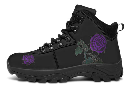 ANTIBrand Rose Painting Purple Walking Boots