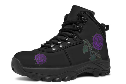 ANTIBrand Rose Painting Purple Walking Boots
