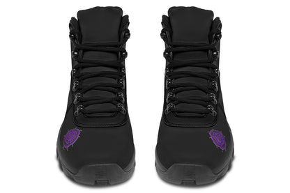 ANTIBrand Rose Painting Purple Walking Boots