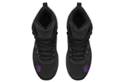 ANTIBrand Rose Painting Purple Walking Boots