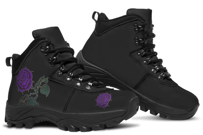 ANTIBrand Rose Painting Purple Walking Boots