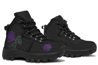 ANTIBrand Rose Painting Purple Walking Boots