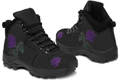 ANTIBrand Rose Painting Purple Walking Boots