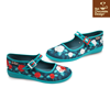 Chocolaticas® Paint the Roses Red – Gothic Floral Mary Jane Flats