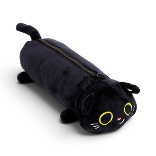 Gothic Gifts Lucky the Black Cat Plush Pencil Case